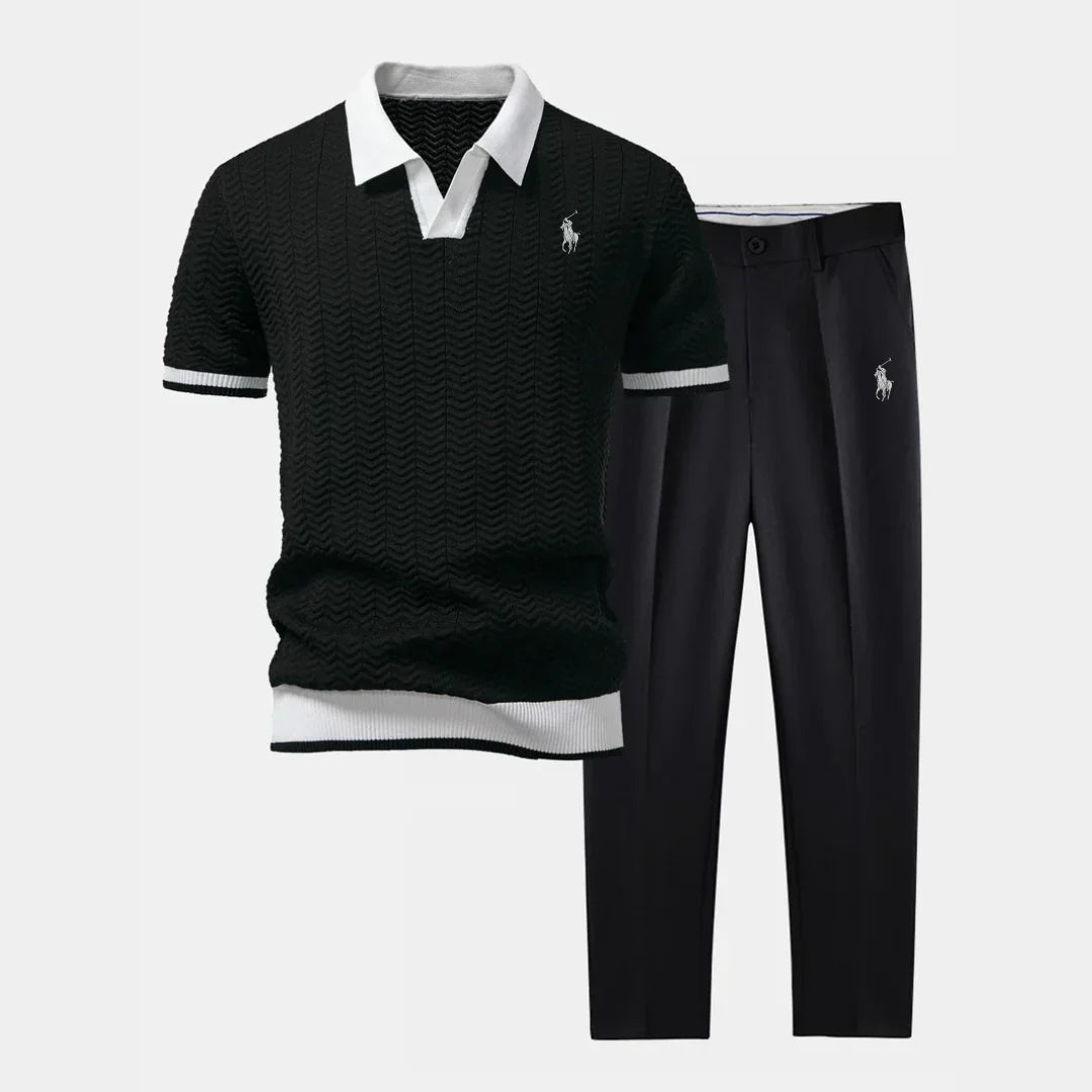 RL™ Set – V-Neck Polo & Slim-Fit Tapered Pants