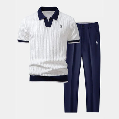 RL™ Set – V-Neck Polo & Slim-Fit Tapered Pants