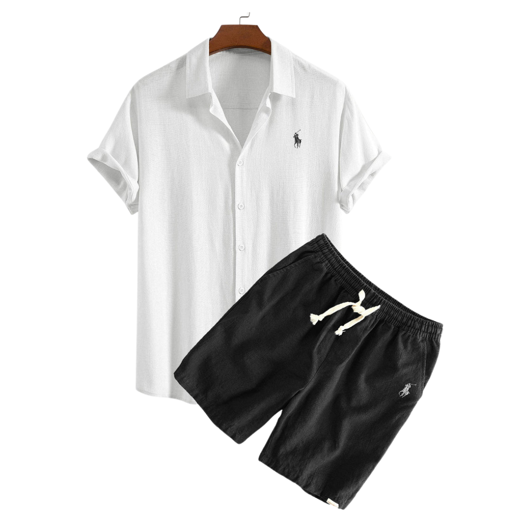RL™ - Premium Linen Shirt & Shorts Set