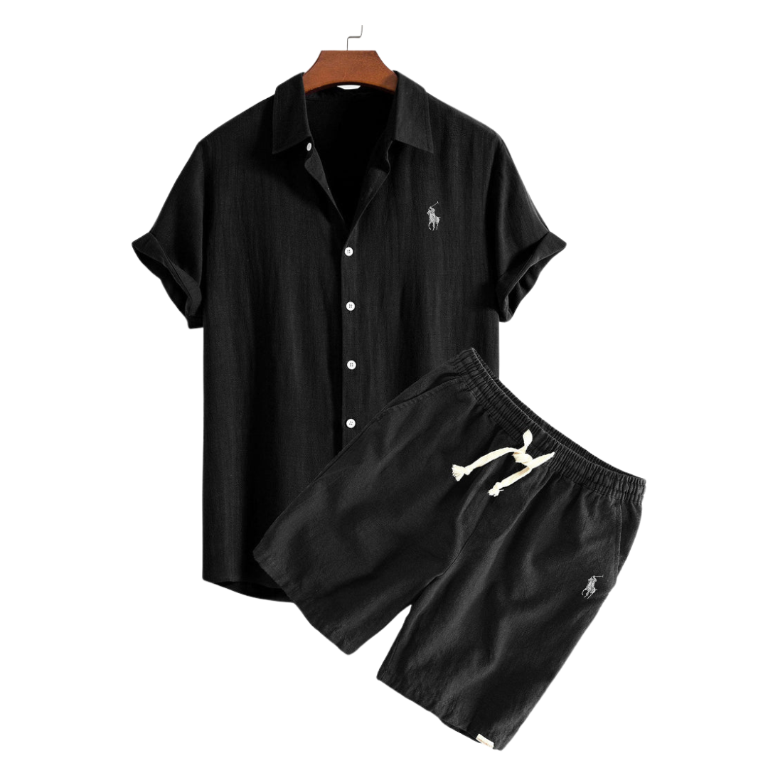 RL™ - Premium Linen Shirt & Shorts Set